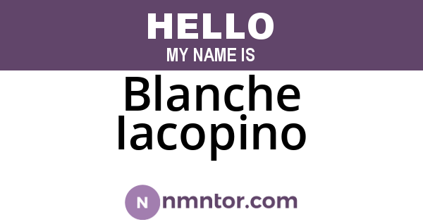 Blanche Iacopino