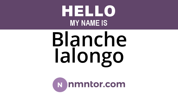Blanche Ialongo