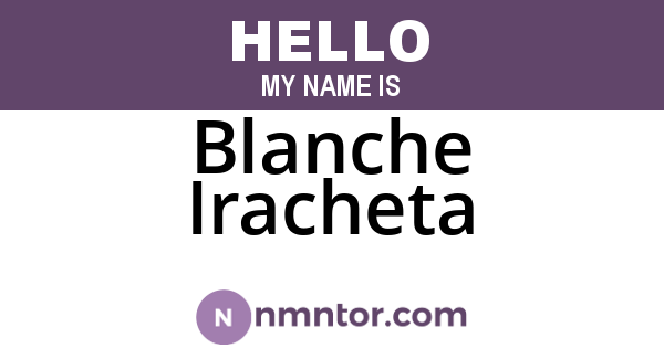 Blanche Iracheta