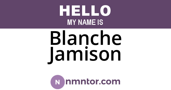 Blanche Jamison