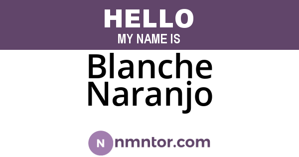 Blanche Naranjo