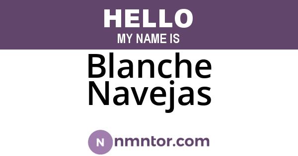 Blanche Navejas