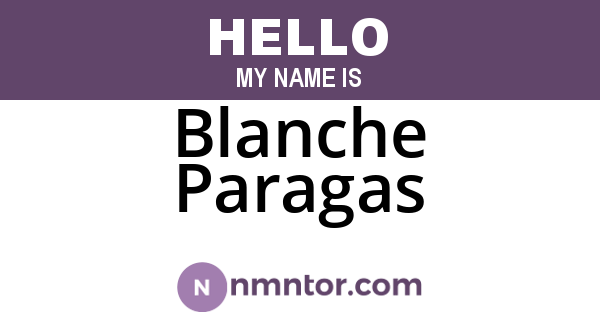Blanche Paragas