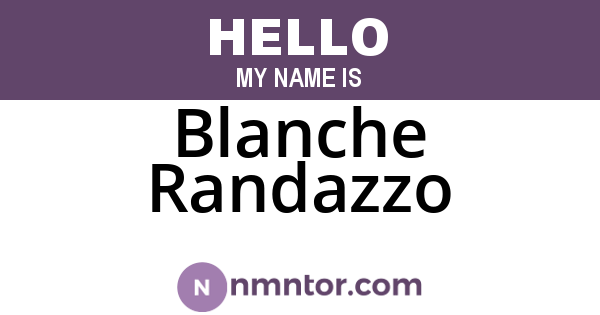 Blanche Randazzo