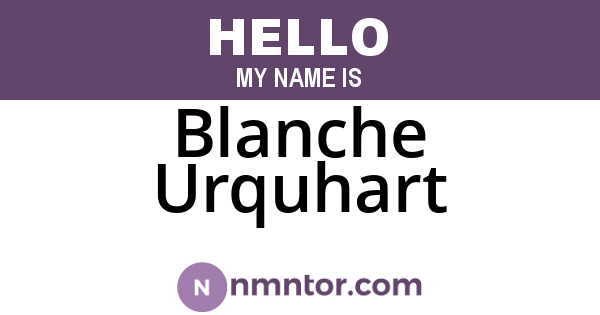 Blanche Urquhart