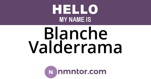 Blanche Valderrama