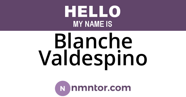 Blanche Valdespino