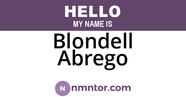 Blondell Abrego