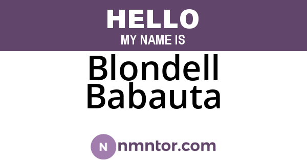Blondell Babauta