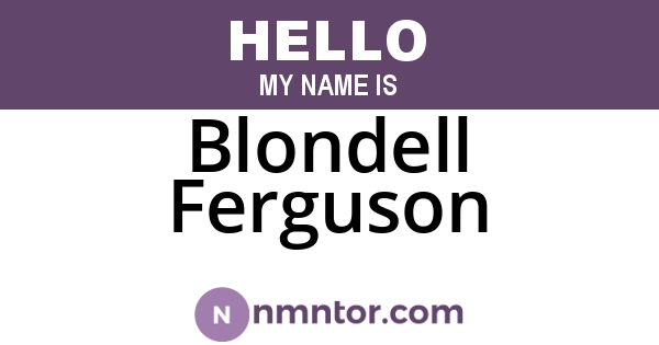 Blondell Ferguson