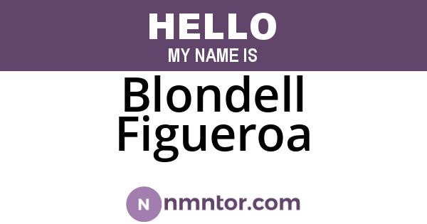 Blondell Figueroa