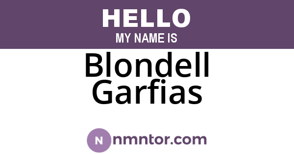 Blondell Garfias