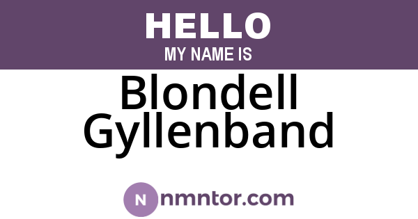 Blondell Gyllenband