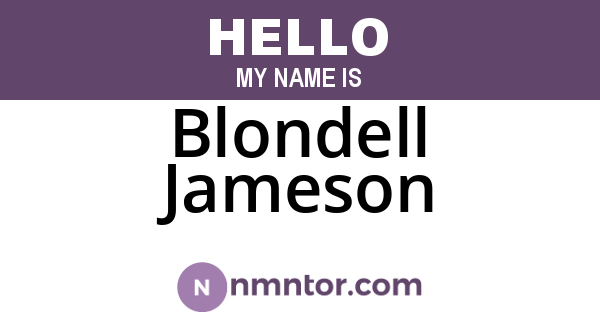 Blondell Jameson