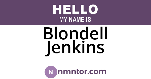 Blondell Jenkins