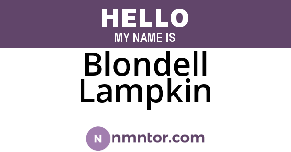 Blondell Lampkin