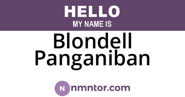 Blondell Panganiban