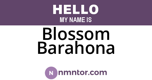 Blossom Barahona