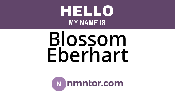 Blossom Eberhart