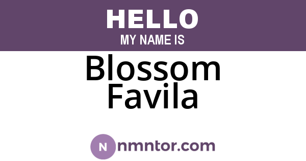 Blossom Favila