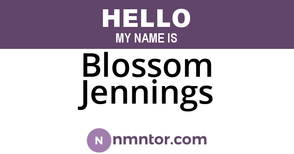 Blossom Jennings