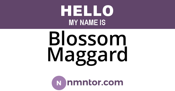 Blossom Maggard
