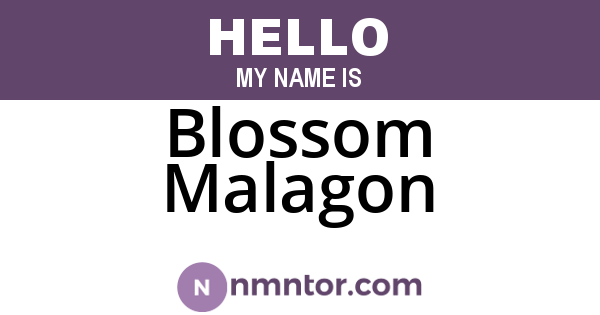 Blossom Malagon