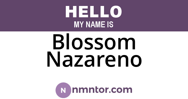 Blossom Nazareno