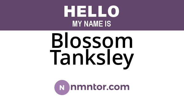 Blossom Tanksley