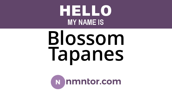 Blossom Tapanes