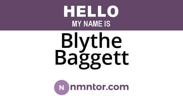 Blythe Baggett