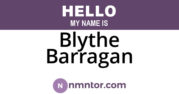 Blythe Barragan
