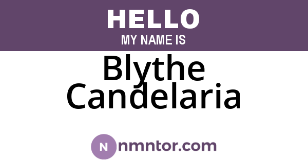 Blythe Candelaria