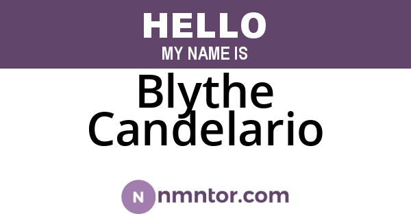 Blythe Candelario
