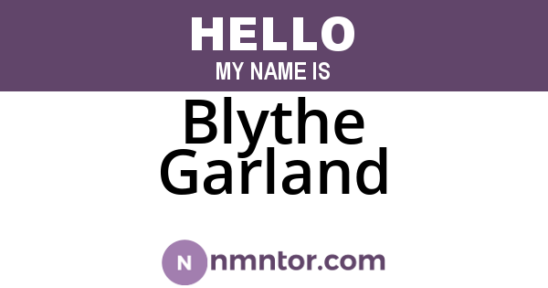 Blythe Garland