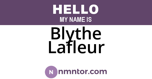 Blythe Lafleur