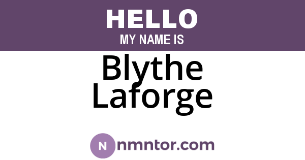 Blythe Laforge