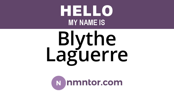 Blythe Laguerre