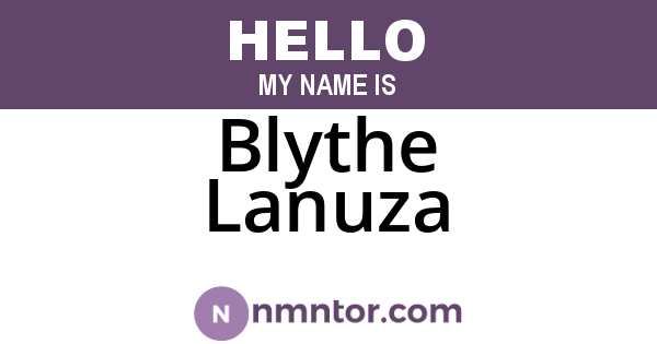 Blythe Lanuza