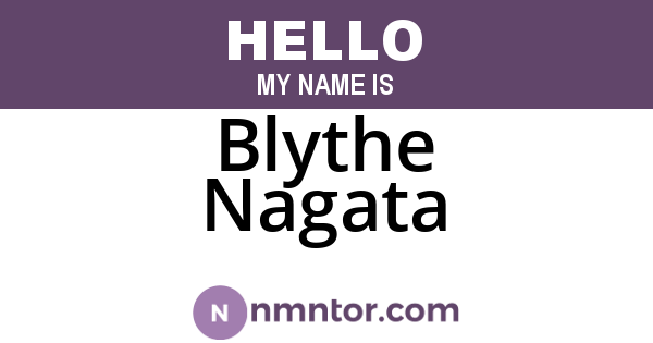 Blythe Nagata