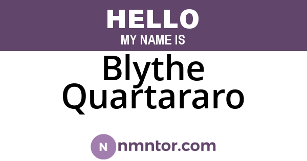Blythe Quartararo