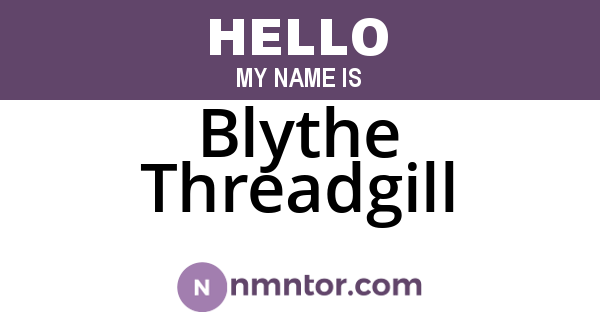 Blythe Threadgill