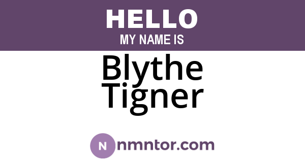 Blythe Tigner