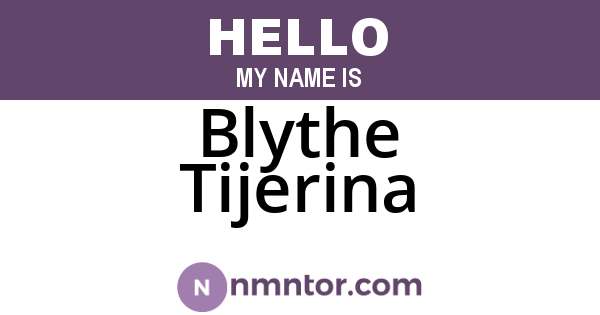 Blythe Tijerina