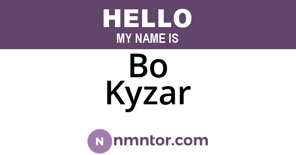 Bo Kyzar