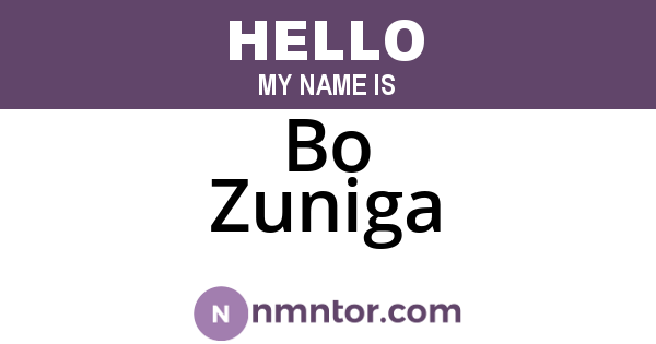Bo Zuniga