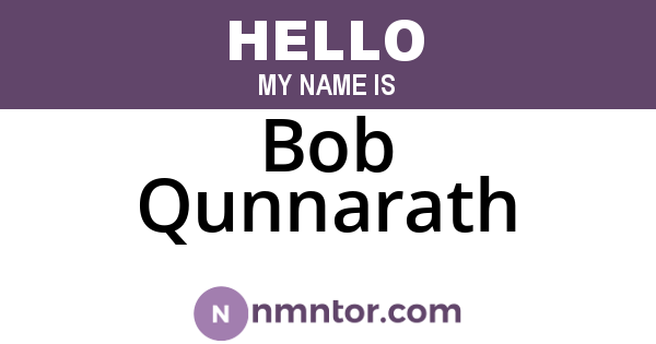 Bob Qunnarath