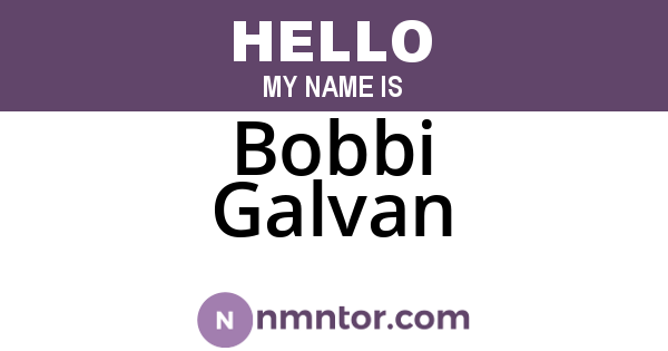 Bobbi Galvan