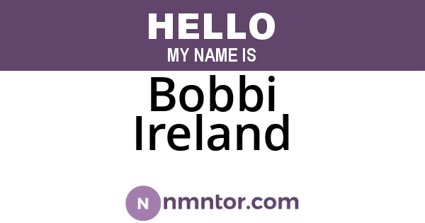 Bobbi Ireland