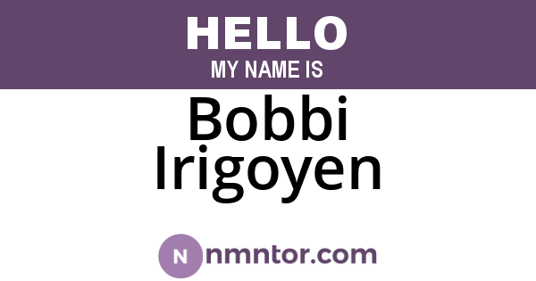 Bobbi Irigoyen